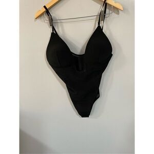 NWT FeelinGirl Womens Large Thong Shapewear Bodysuit Plunge Fajas Waist Trainer